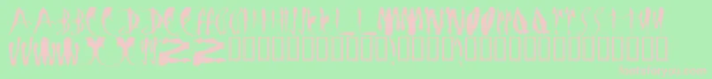 LMS Bloody Brujah Font – Pink Fonts on Green Background