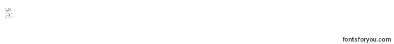 フォントLMS Letterbat Friends – フォント数字3
