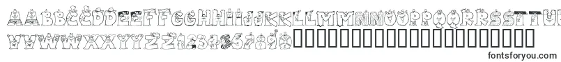 Шрифт LMS Letterbat Friends – шрифты с обводкой