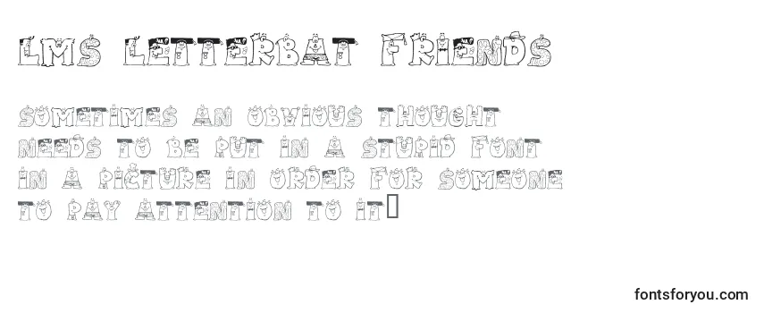 Шрифт LMS Letterbat Friends