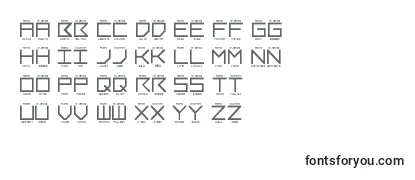 Schriftart LNR Phonetic Alphabet
