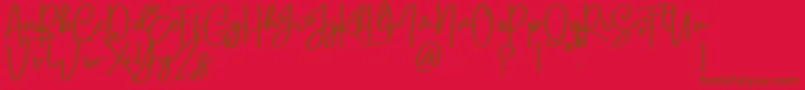 Lisätietoja Lobsters Blush Bold free-fontista Lobsters Blush Bold free-fontti – ruskeat fontit punaisella taustalla