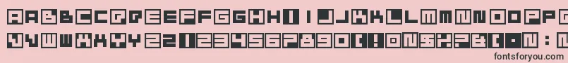 BustinJieber Font – Black Fonts on Pink Background