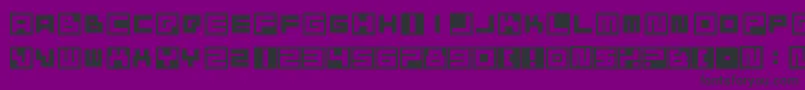 BustinJieber Font – Black Fonts on Purple Background