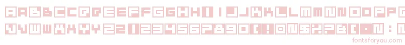 Шрифт BustinJieber – розовые шрифты на белом фоне