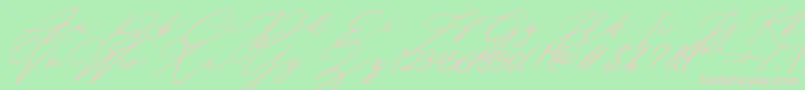 Localghost Font – Pink Fonts on Green Background