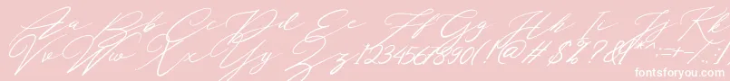 Localghost Font – White Fonts on Pink Background