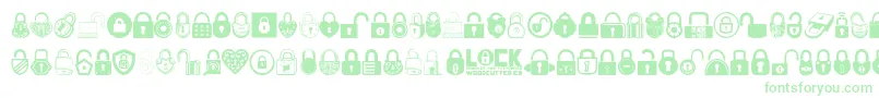 Lock-Schriftart – Grüne Schriften