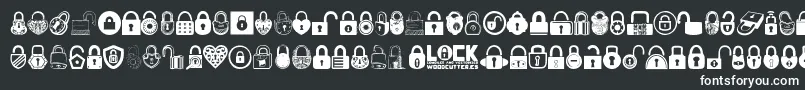 Lock Font – White Fonts