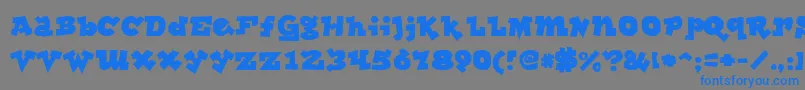lockergnome Font – Blue Fonts on Gray Background