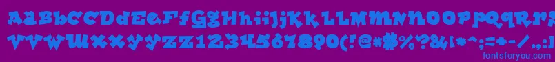 Saiba mais sobre a fonte lockergnome Fonte lockergnome – fontes azuis em um fundo violeta