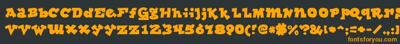 lockergnome Font – Orange Fonts on Black Background