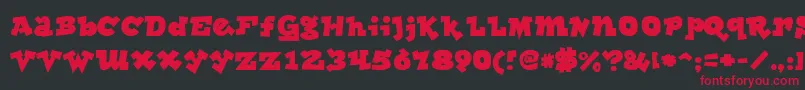 More about lockergnome Font lockergnome Font – Red Fonts on Black Background