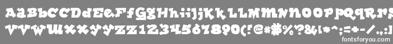 フォントlockergnome – 灰色の背景に白い文字
