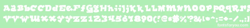 lockergnome Font – White Fonts on Green Background