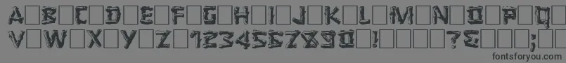 LOGGER Font – Black Fonts on Gray Background