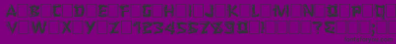 LOGGER Font – Black Fonts on Purple Background