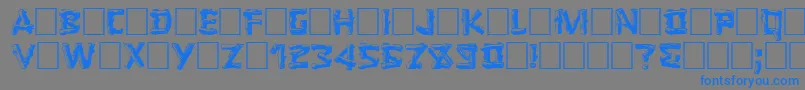 LOGGER Font – Blue Fonts on Gray Background