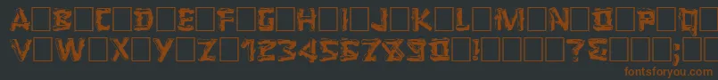 LOGGER Font – Brown Fonts on Black Background