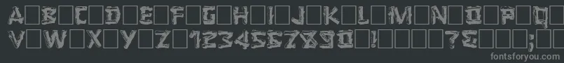 LOGGER Font – Gray Fonts on Black Background