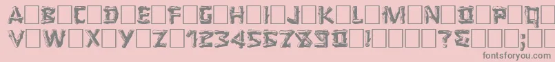 LOGGER Font – Gray Fonts on Pink Background