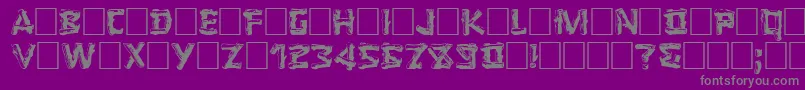 LOGGER Font – Gray Fonts on Purple Background