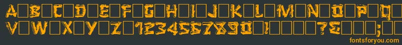 LOGGER Font – Orange Fonts on Black Background