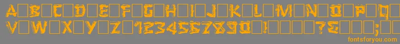 LOGGER Font – Orange Fonts on Gray Background