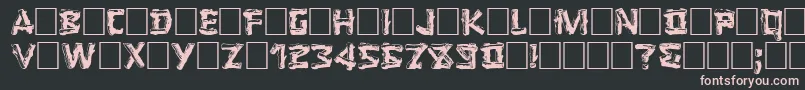 LOGGER Font – Pink Fonts on Black Background