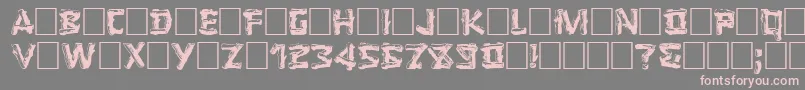 LOGGER Font – Pink Fonts on Gray Background