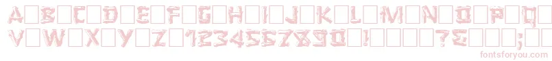 LOGGER Font – Pink Fonts on White Background