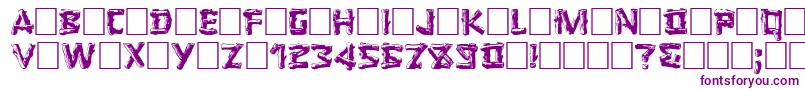 LOGGER Font – Purple Fonts on White Background