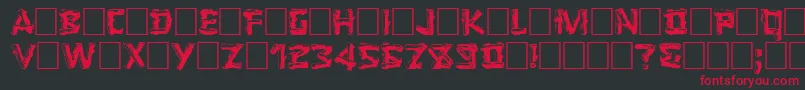 LOGGER Font – Red Fonts on Black Background