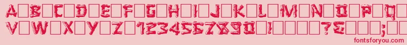 LOGGER Font – Red Fonts on Pink Background