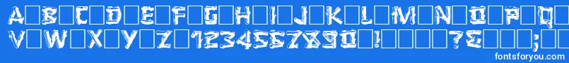LOGGER Font – White Fonts on Blue Background