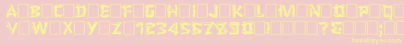 LOGGER Font – Yellow Fonts on Pink Background