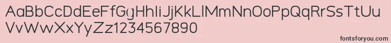 Logico Sans Personal Use Only Regular Font – Black Fonts on Pink Background