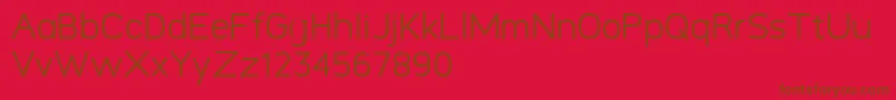 Logico Sans Personal Use Only Regular Font – Brown Fonts on Red Background