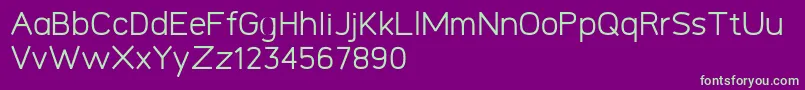 Шрифт Logico Sans Personal Use Only Regular – зелёные шрифты на фиолетовом фоне
