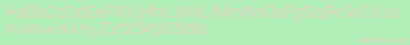 Logico Sans Personal Use Only Regular Font – Pink Fonts on Green Background