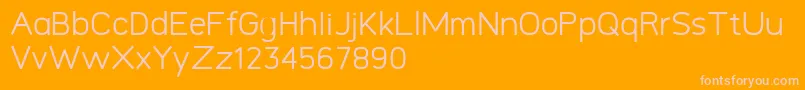 Logico Sans Personal Use Only Regular Font – Pink Fonts on Orange Background