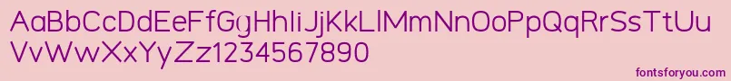 Logico Sans Personal Use Only Regular Font – Purple Fonts on Pink Background