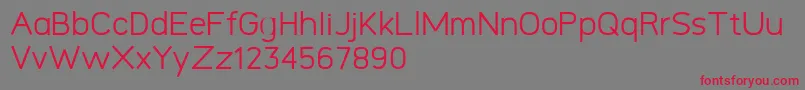 Logico Sans Personal Use Only Regular Font – Red Fonts on Gray Background