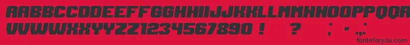 Login Italic Font – Black Fonts on Red Background