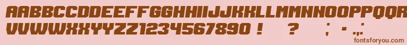 Login Italic Font – Brown Fonts on Pink Background