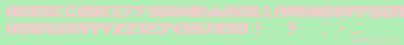 Login Italic Font – Pink Fonts on Green Background