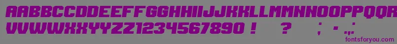 Login Italic Font – Purple Fonts on Gray Background