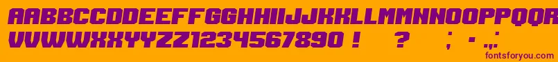 Login Italic Font – Purple Fonts on Orange Background