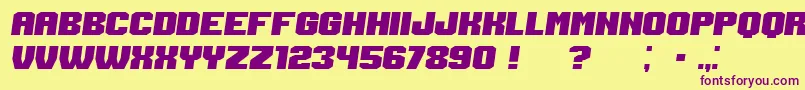 Login Italic Font – Purple Fonts on Yellow Background