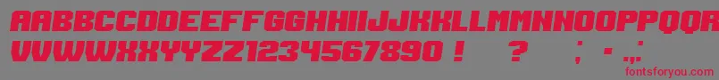 Login Italic Font – Red Fonts on Gray Background